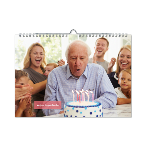 Verjaardagskalender A4 Liggend