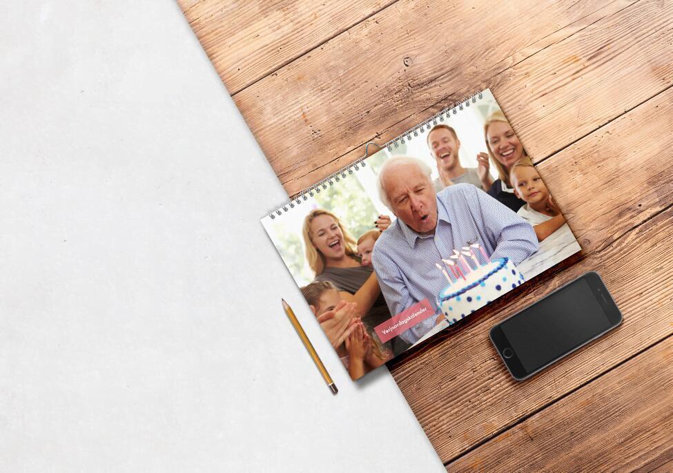 Verjaardagskalender A4 Liggend