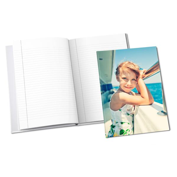 Notitieboek A4 Staand hardcover opengeslagen Notitieboek A4 Staand hardcover opengeslagen