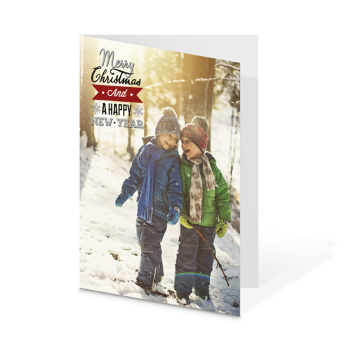 Kerstkaart A4 dubbel