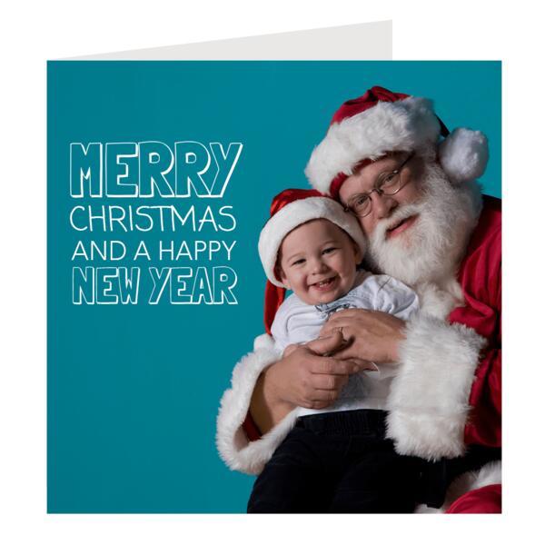 Vierkante kerstkaart