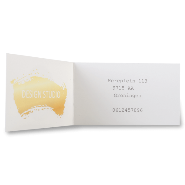 Gevouwen visitekaartjes maken