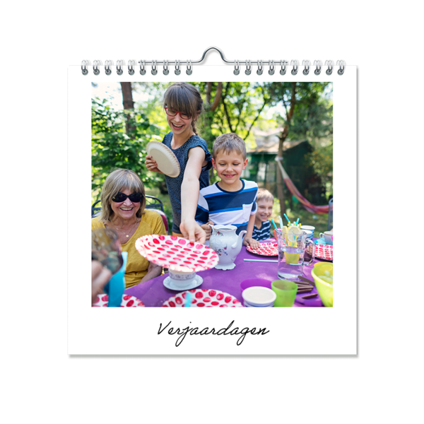Verjaardagskalender voorkant