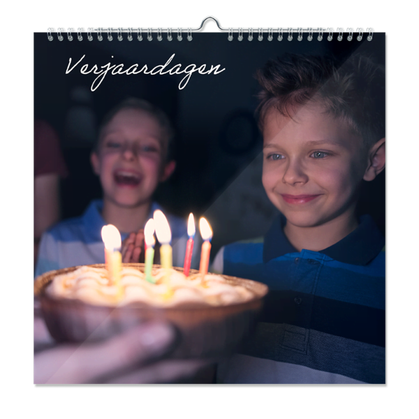 Verjaardagskalender voorkant