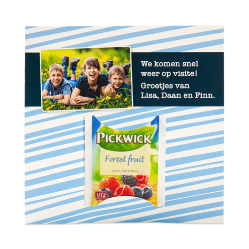 Theezakje met kaart Theezakje met kaart