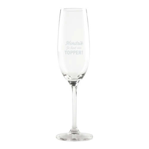 Champagneglas graveren