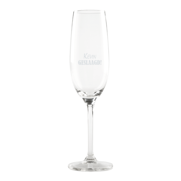 Champagneglas met naam Champagneglas met naam
