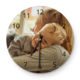 Klok met foto en uurnotatie Klok met foto en uurnotatie