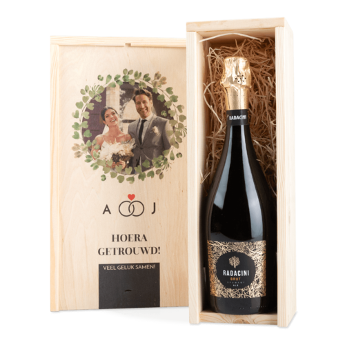 Laat je eigen champagnekist bedrukken!