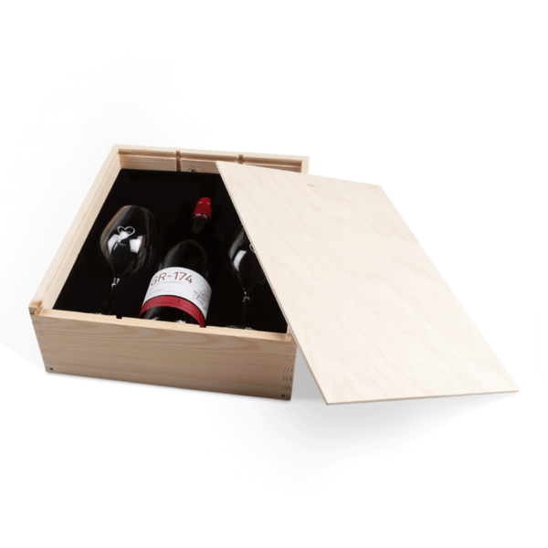 Wijn-geschenkset schuin