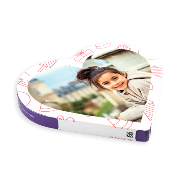 Gepersonaliseerd milka hart meisje