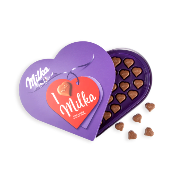 Milka chocoladehart open Milka chocoladehart open