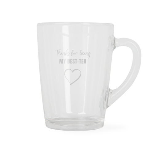 Theeglas graveren met tekst Theeglas graveren met tekst