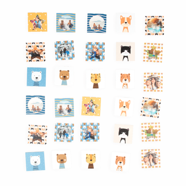 Maak een memory-spel met foto's en dieren Maak een memory-spel met foto's en dieren