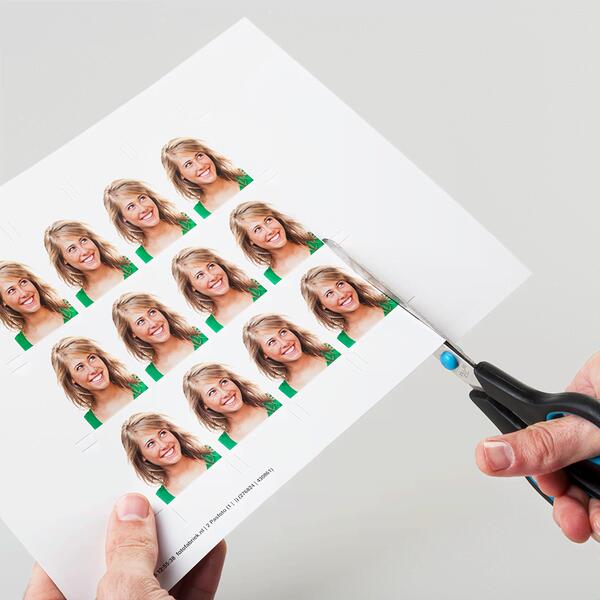 Pasfoto's knippen Pasfoto's knippen