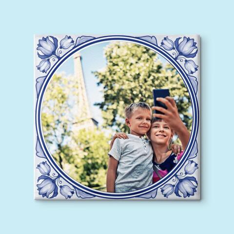 Maak je tegel op met een delfts blauw thema