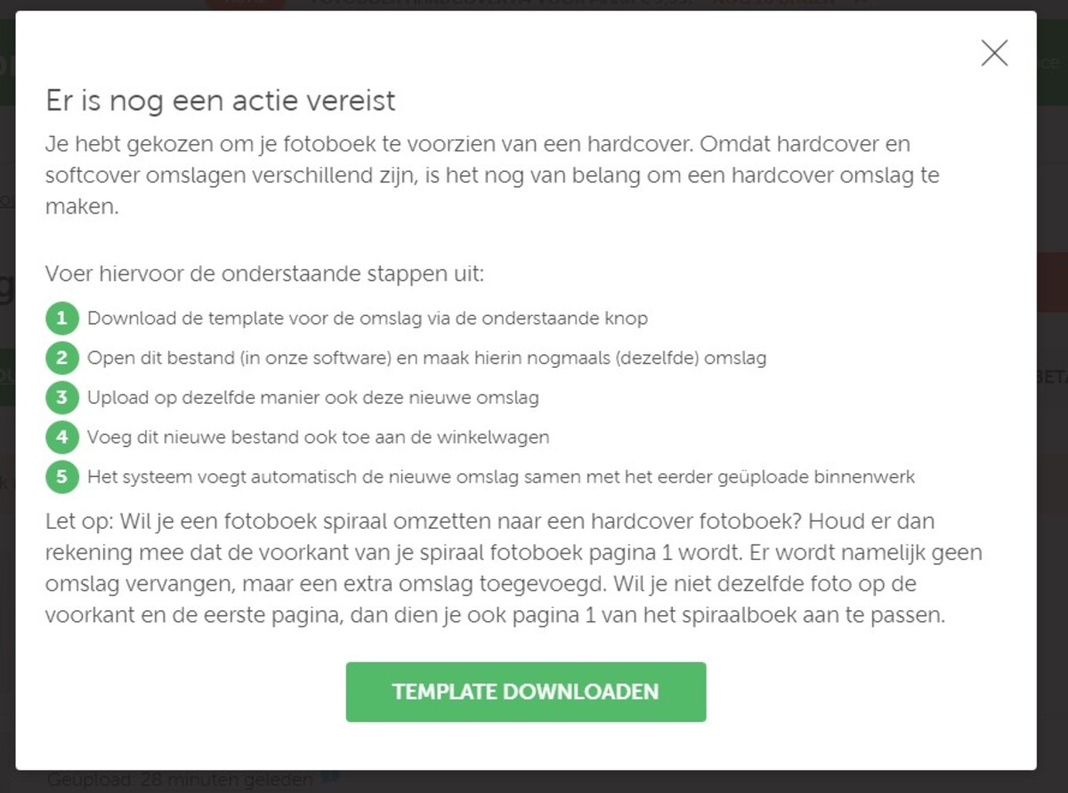 Stappenplan softcover naar hardcover in software Stappenplan softcover naar hardcover in software