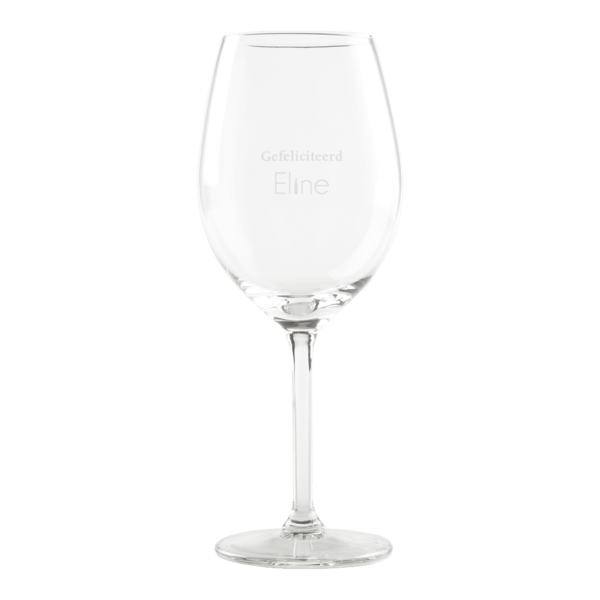 Wijnglas gefeliciteerd
